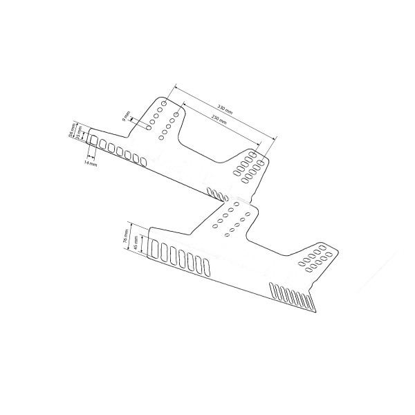 Seat mount BMW E46 passenger side
