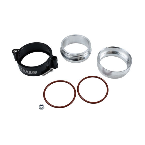 Intake clamp 4" 102mm + Adapters Black