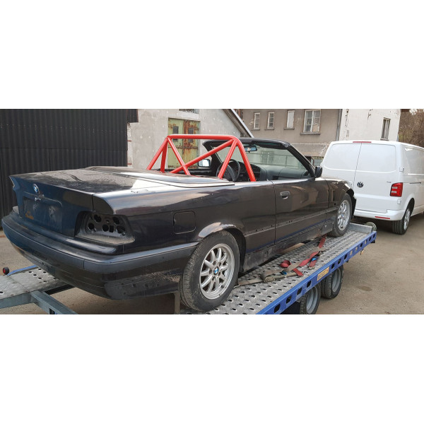Bolt-in Half Roll Cage BMW 3 E36 Cabrio Red