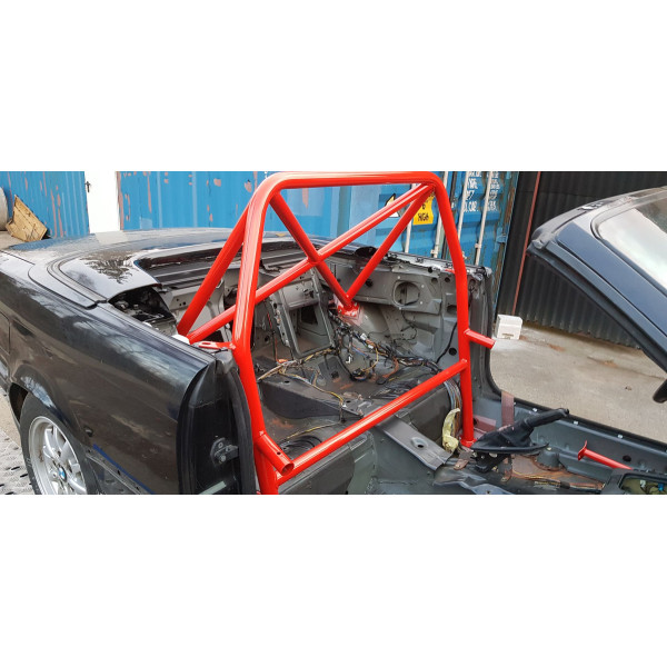 Bolt-in Half Roll Cage BMW 3 E36 Cabrio Red