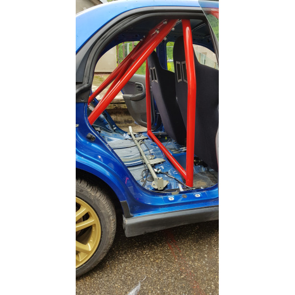 Bolt-in Half Roll Cage BMW 3 E36 Sedan Red