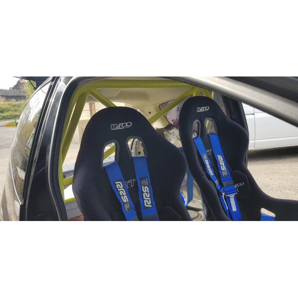 Bolt-in Half Roll Cage Citroen C2 VTS White