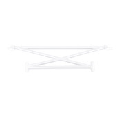 Xbrace strut bar BMW 3 E46 Coupe Sedan Touring White