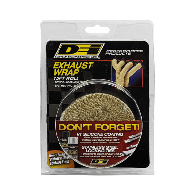 DEI Tan Glass Fiber Exhaust Wrap 25mm x 4,5m Tan
