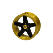 Pendant Slide Rim 06 Gold-Black 70mm Christmas Bauble Keyring