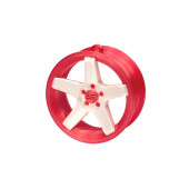 Pendant Slide Rim 06 Pink-White 70mm Christmas Bauble Keyring