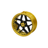 Pendant Slide Rim 08 Gold-Black 70mm Christmas Bauble Keyring
