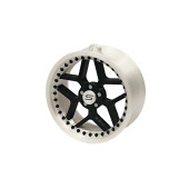 Pendant Slide Rim 08 White-Black 70mm Christmas Bauble Keyring
