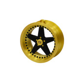 Pendant Slide Rim 09 Gold-Black 70mm Christmas Bauble Keyring