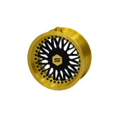 Pendant Slide Rim 10 Gold-Black 70mm Christmas Bauble Keyring