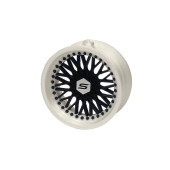 Pendant Slide Rim 10 White-Black 70mm Christmas Bauble Keyring