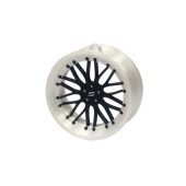 Pendant Slide Rim 11 White-Black 70mm Christmas Bauble Keyring