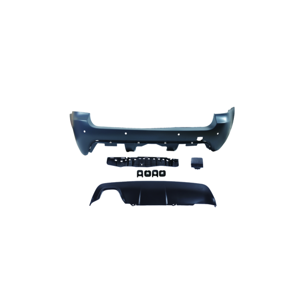 Bumper BMW 5 E61 Rear with Diffuser