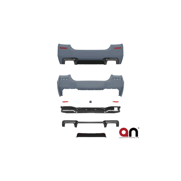 Bumper BMW 5 F10 Rear with Diffuser