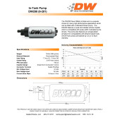 Fuel pump DW200 DeatschWerks 255 lph for BMW E36 E46 Install kit 9-1031