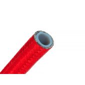 Red AN4 5mm PTFE Fuel Hose - Durable Nylon Braided