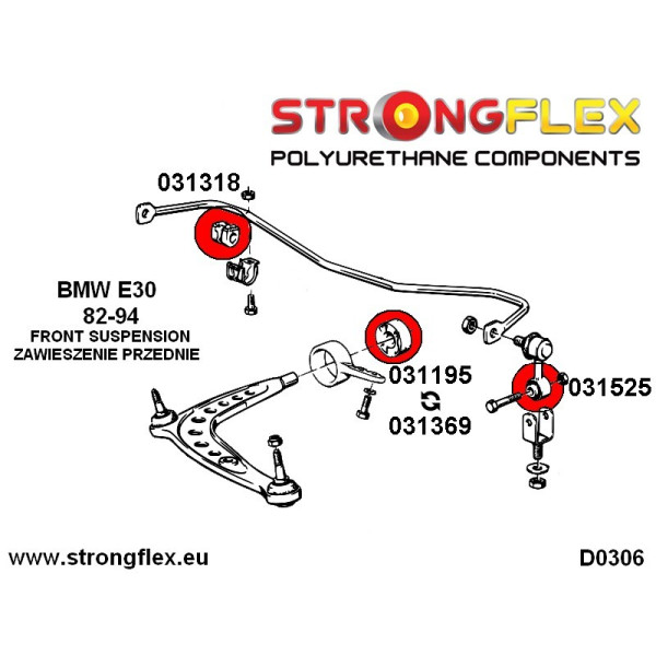 BMW E30 E36 Z1 Z3 Front Anti-Roll Bar Link Bush