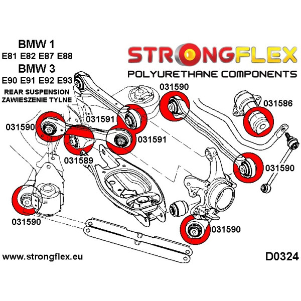 BMW X1 E84 Rear Lower Lateral Arm Chassis Bush
