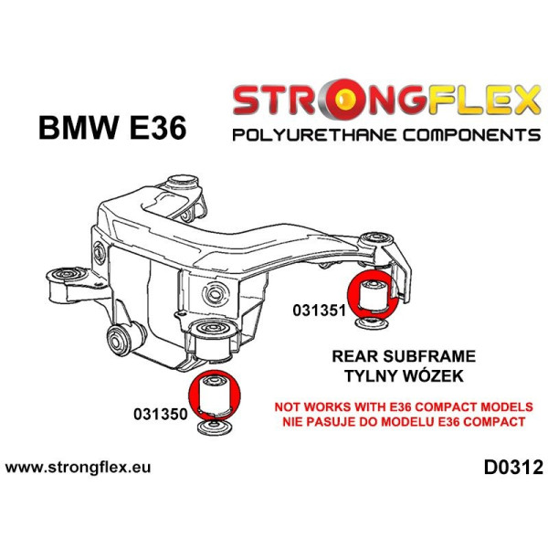 Premium Full Suspension Bush Kit for BMW E36 3 Series
