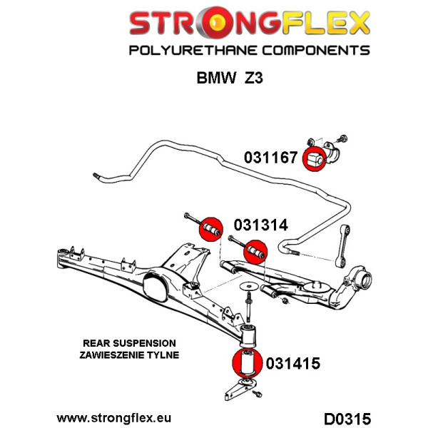 BMW Z3 E36/7 Full Suspension Bush Kit (95-02)