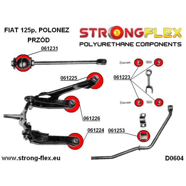Fiat Polonez Front Lower Arm Bush - 78 02 Model