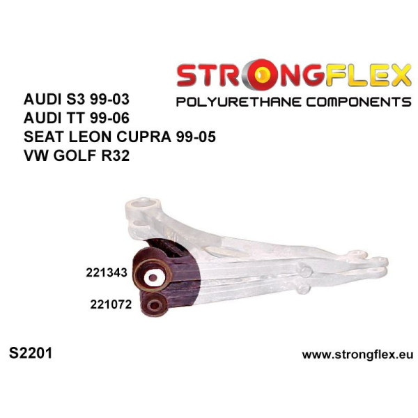 45mm Hard Front Wishbone Bush for Audi & VW Models