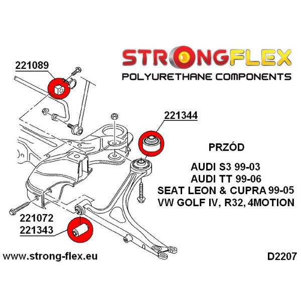 Premium Front Suspension Bush Kit for Audi & VW Models