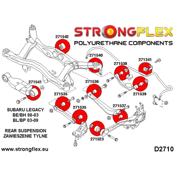 Subaru Baja/Legacy/Outback Rear Upper Inner Arm Bush