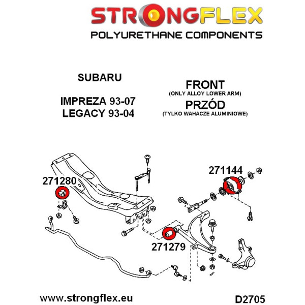 Saab Impreza II Anti-Roll Bush Kit for Subaru Models