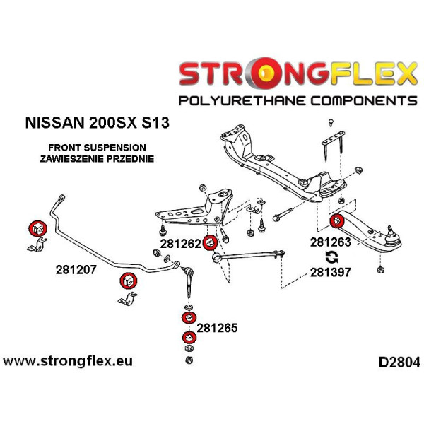 Front Anti-Roll Bar Link Bush for Nissan S-Chassis