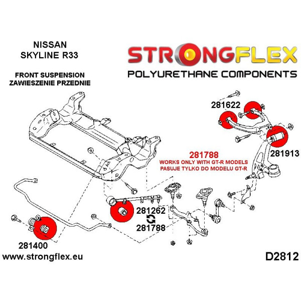 Front Upper Wishbone Bush for Nissan Skyline R33/R34