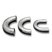 High-Quality 180° Aluminium Elbow 45mm - 30cm