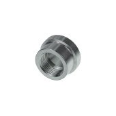 Aluminium Weld-On Fitting with Round Base - AN4 Female