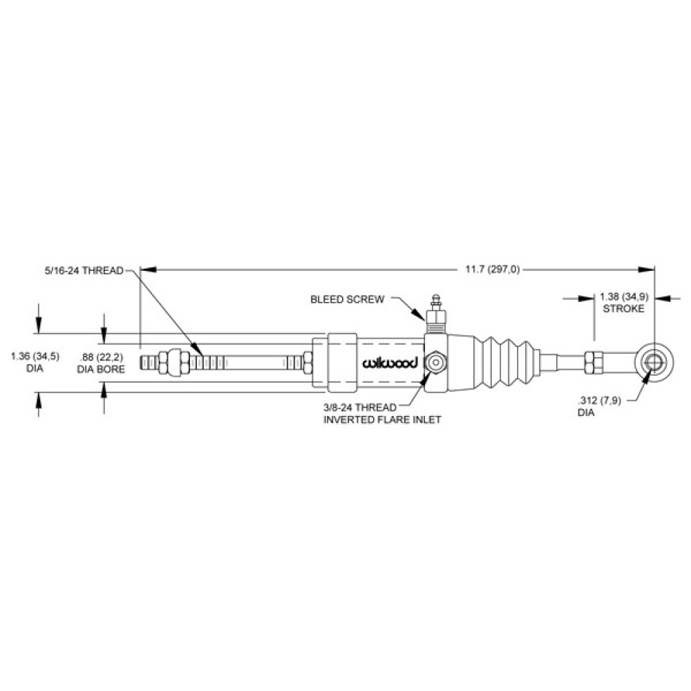 Wilwood 260-1333 Pull Type Clutch Slave Cylinder