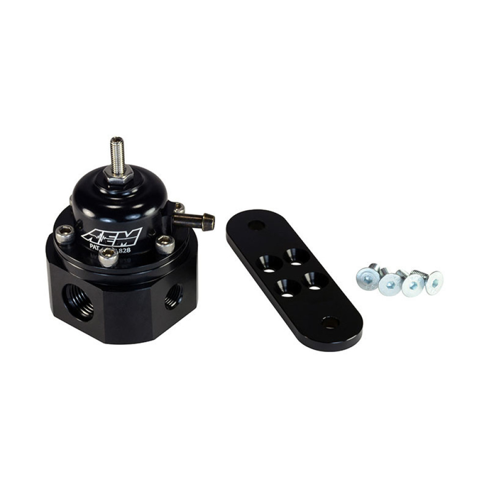 AEM 1000HP Fuel Pressure Regulator 1.5-10 Bar AN6 Black