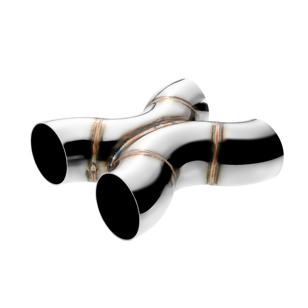 70mm Welded X-Pipe - 304 Stainless Steel