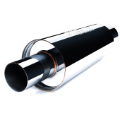 Pro 350mm Round Through Muffler 76/102mm