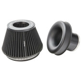 89mm ID Medium Cone Air Filter with Velocity Stack - PR-CC-194-150-VS-90