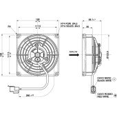 SPAL 12V Axial Cooling Fan VA69A-A101-87A, 115mm