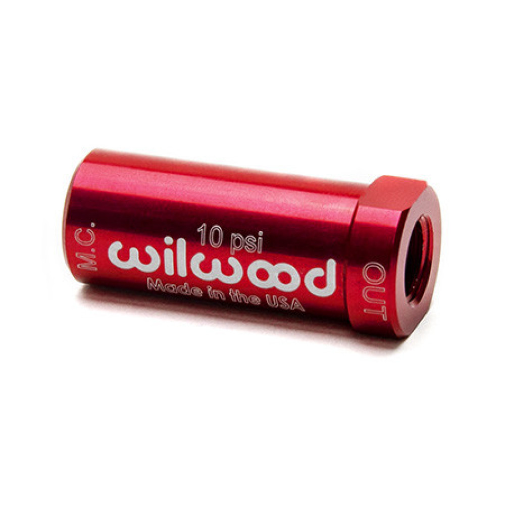 Wilwood 10 PSI Red Aluminum Brake Pressure Valve 260-13707