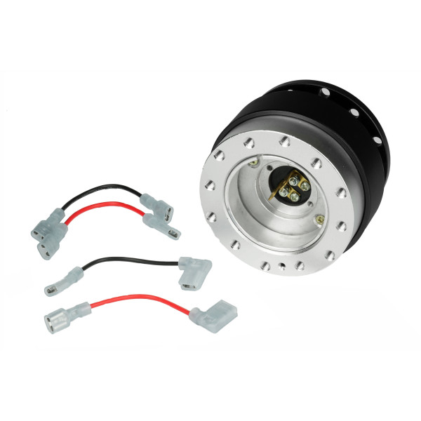 Black Steering Wheel Quick Release Hub