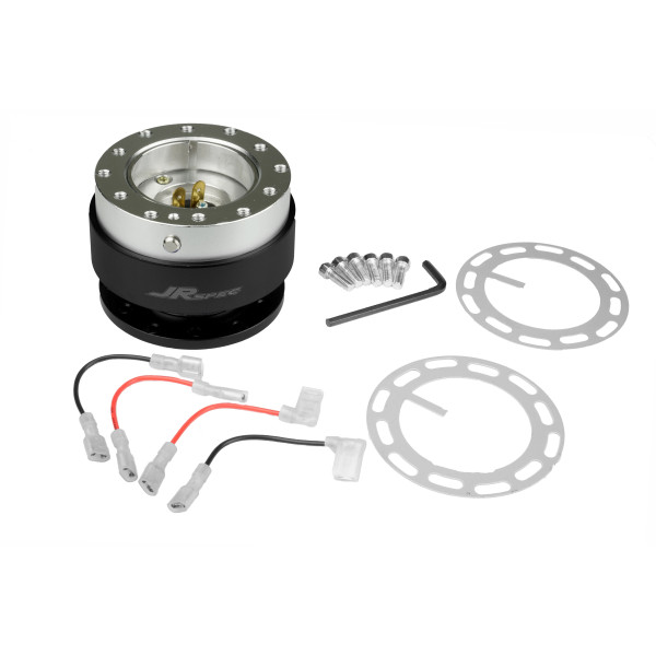 Black Steering Wheel Quick Release Hub