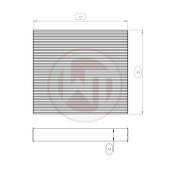 Wagner Tuning Radiator Core 645x395x52