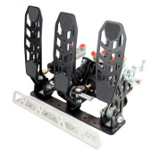 Drifting and Rally Floor Mount with Footrest Racing Pedal Boxes - Black