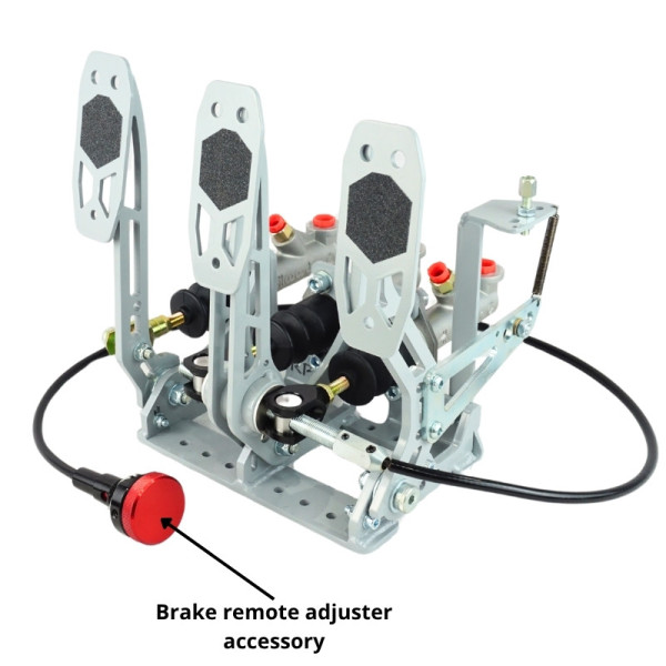 Pedalbox Eco Class Floor Mount Compact Racing Pedal Boxes - Gray