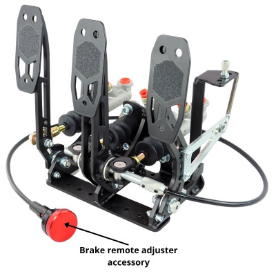 Pedalbox Eco Class Floor Mount Compact Racing Pedal Boxes - Black