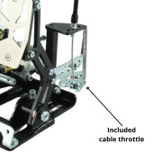 Pedalbox Kart Cross SMG Floor Mount with Footrest Racing Pedal Boxes