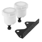 Dual Fluid Reservoir with Bracket for Racing Pedal Boxes