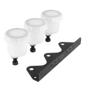 Triple Fluid Reservoir with Bracket for Racing Pedal Boxes