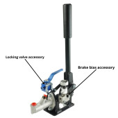 Black Hydraulic Reverse Handbrake Vertical/Horizontal Racing Pedal Boxes